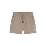 Malelions Men Split Swim Shorts | Taupe