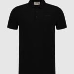 PURE PATH: ESSENTIAL WORDMARK POLO BLACK