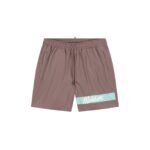 Malelions Men Captain Swim Shorts | Stone Brown/Bright Blue