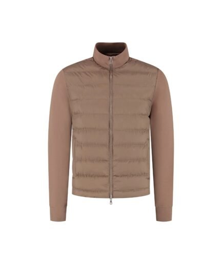 Malelions Premium Hybrid Quilted Jacket | Taupe