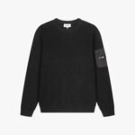 QUOTRELL FALCON KNITTED SWEATER | BLACK