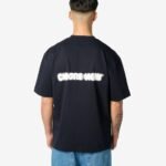 BLURRY LOGO TEE - NAVY