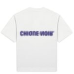BLURRY LOGO TEE - WHITE/BLUE