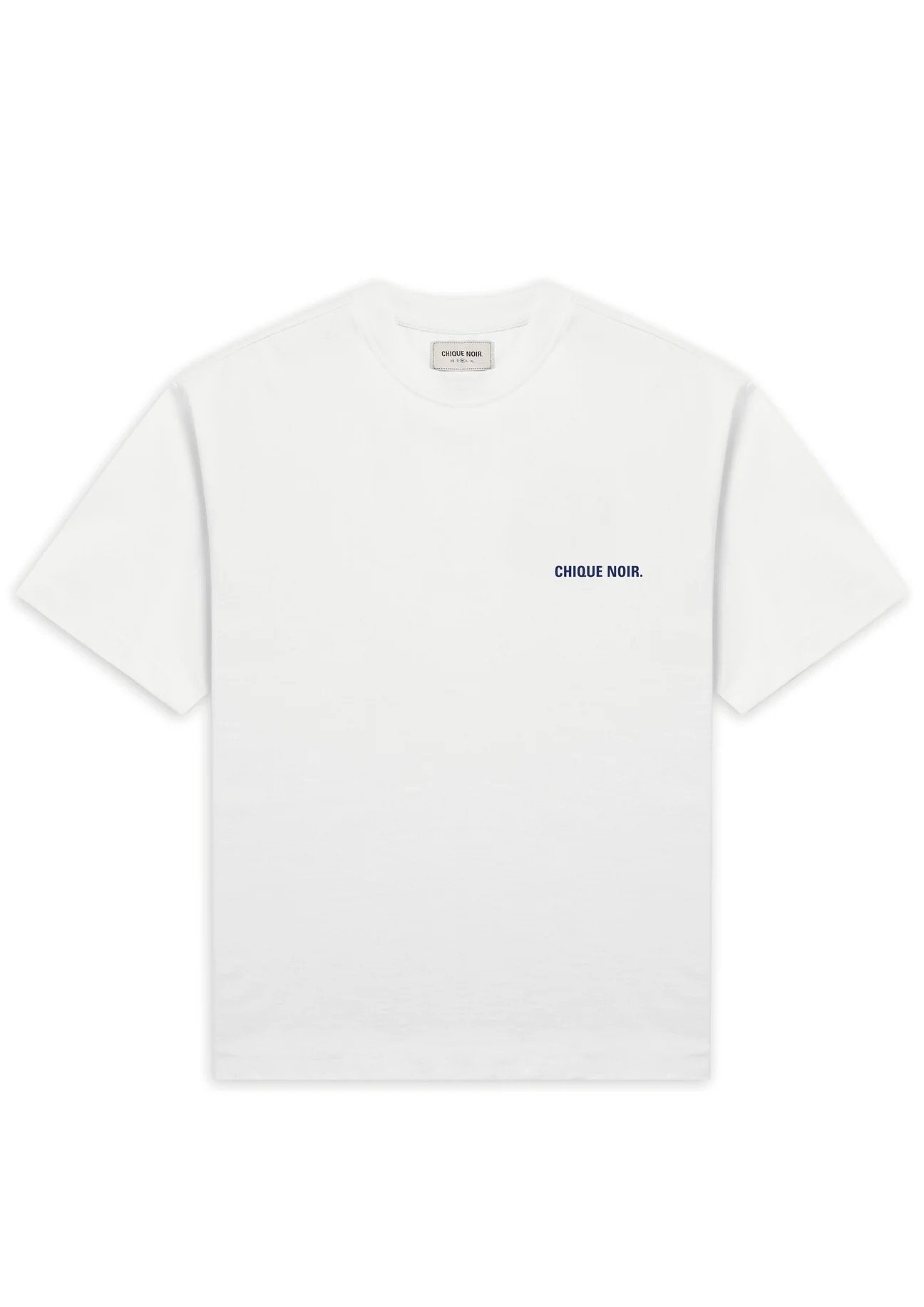 BLURRY LOGO TEE - WHITE/BLUE