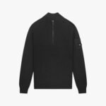 QUOTRELL PALACE KNITTED HALFZIP | BLACK