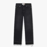 CROYEZ CD1 STEPPED HEM JEANS | BLACK