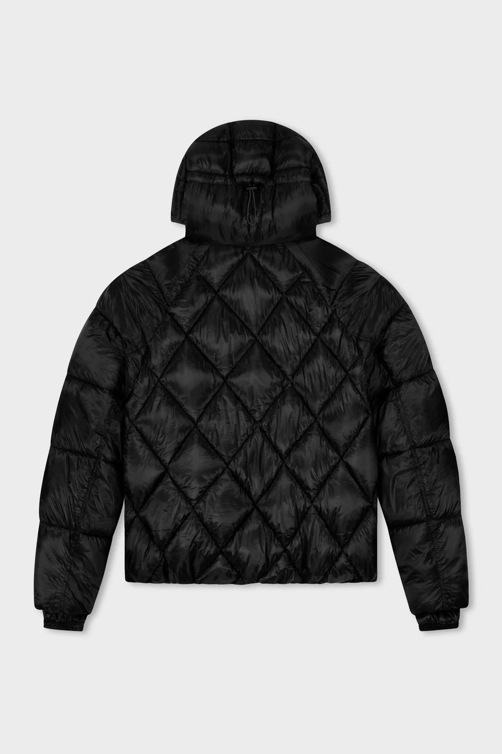EQUALITÉ DIAMOND PUFFER JACKET BLACK