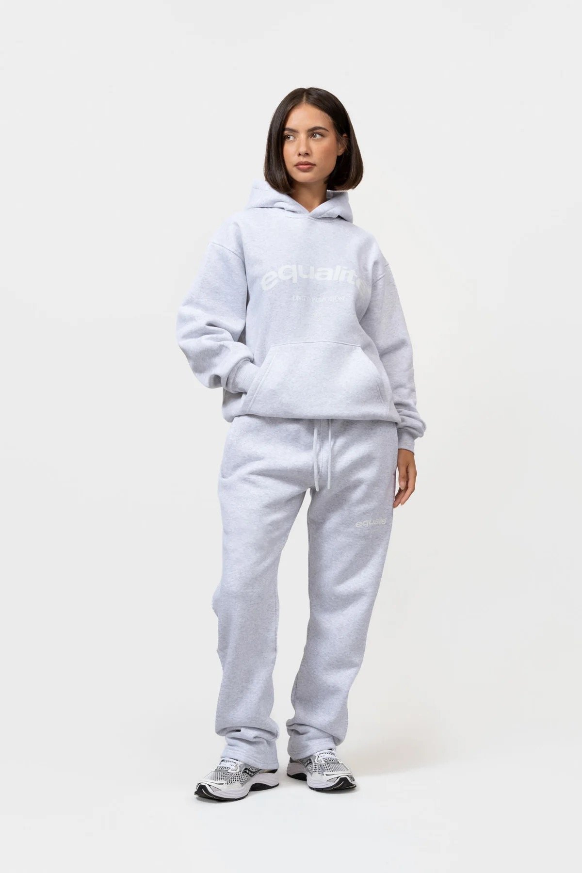 EQUALITÉ: CELESTE OVERSIZED HOODIE MELANGE GREY