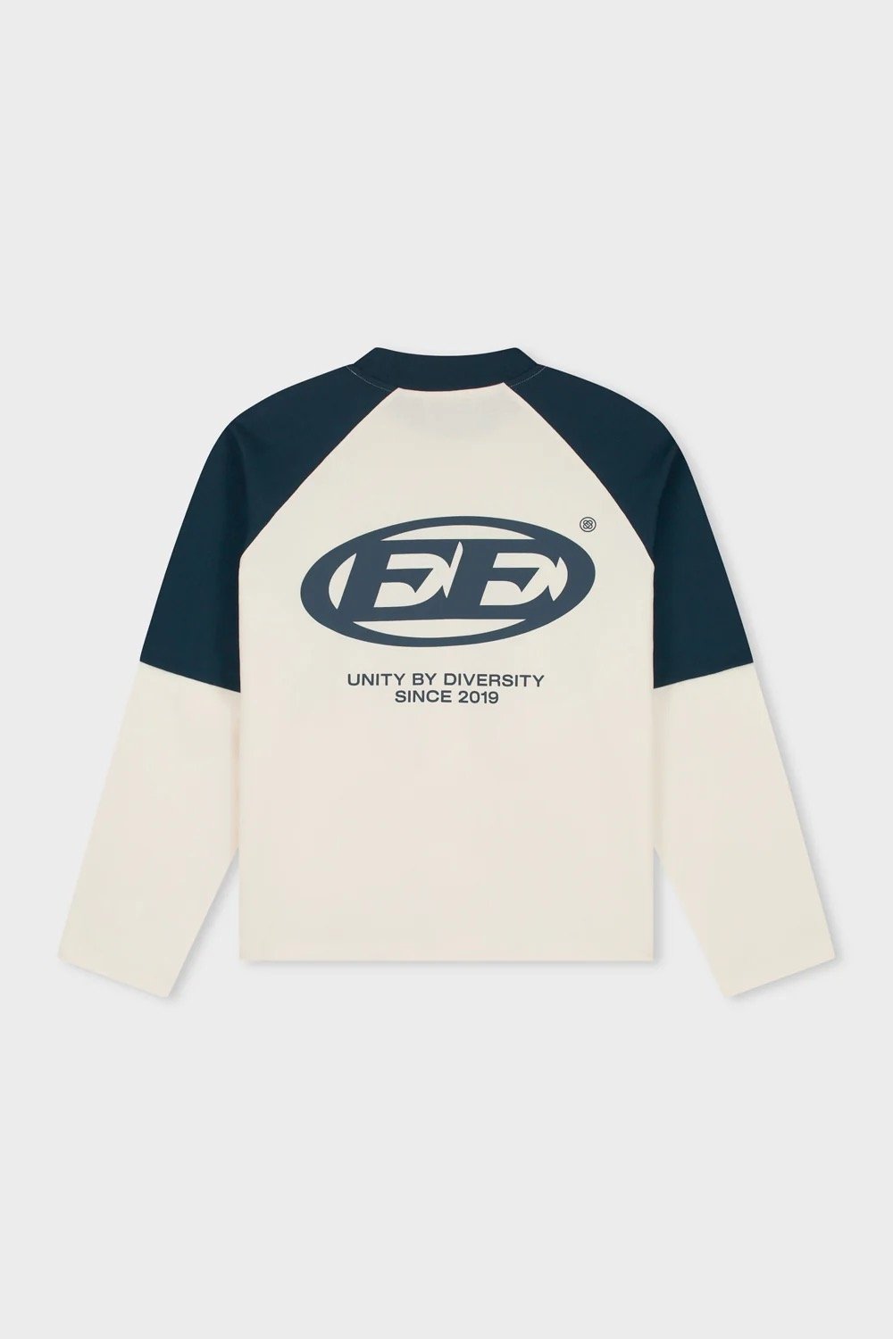 EQUALITÉ DANTE DOUBLE LAYER LONGSLEEVE TEE OFF-WHITE & NAVY