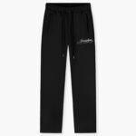 JORCUSTOM HANDSCRIPT FLEECE STRAIGHT FIT JOGGER BLACK