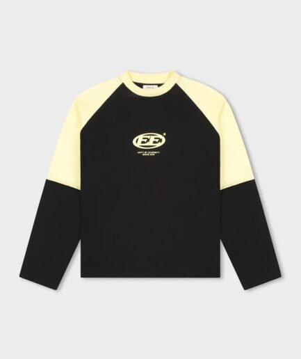 EQUALITÉ DANTE DOUBLE LAYER LONGSLEEVE TEE BLACK & YELLOW