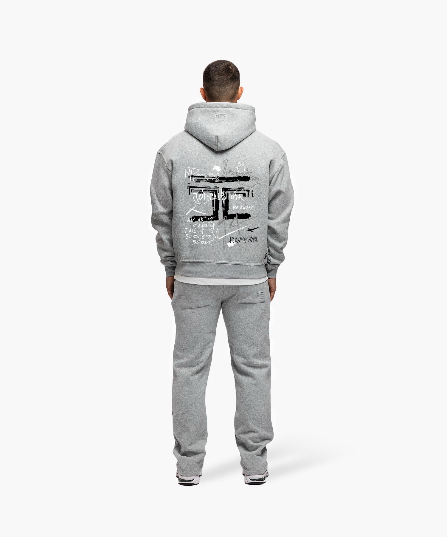 JORCUSTOM ARTIST FLEECE STRAIGHT FIT JOGGER GREYMELANGE