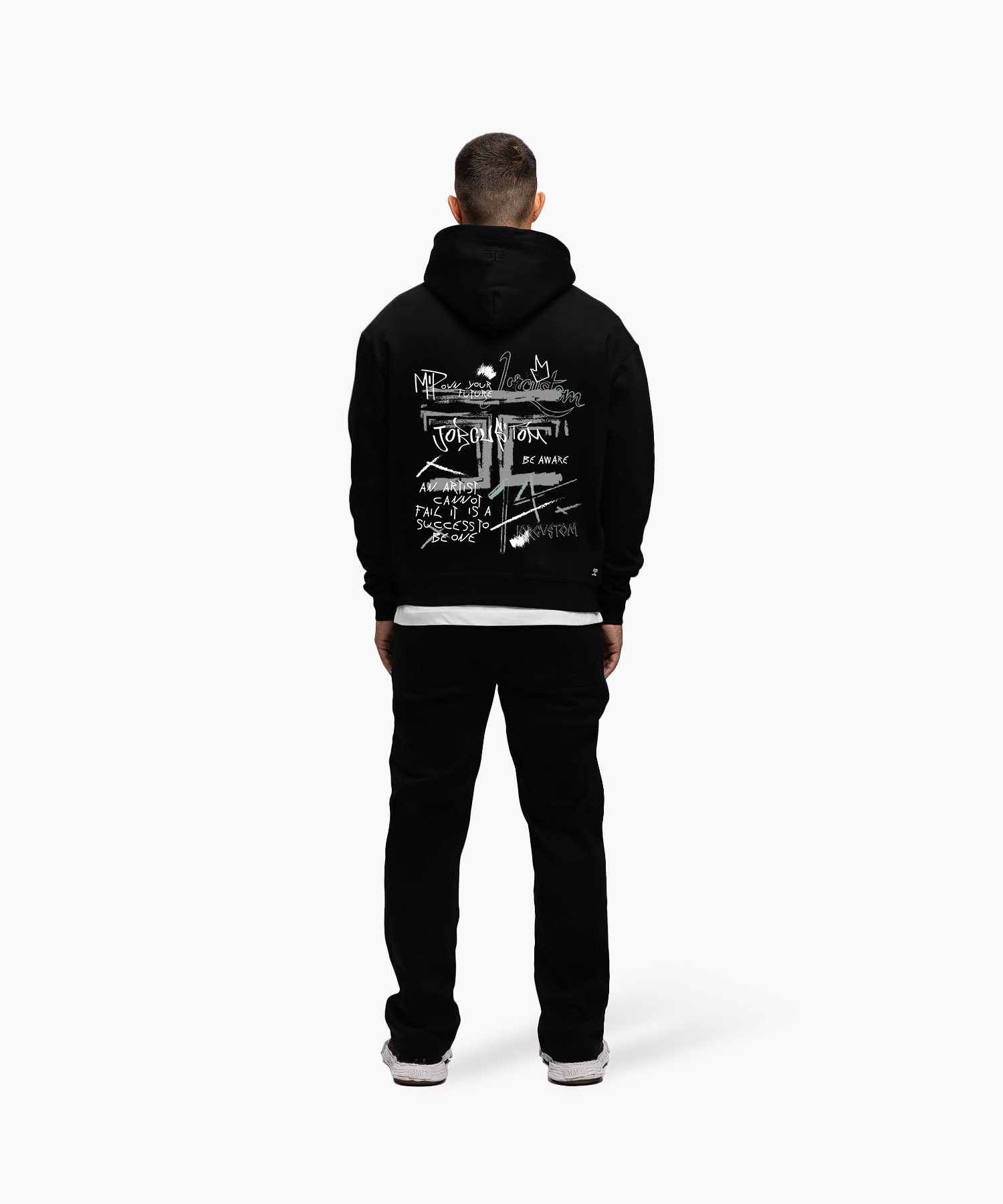 JORCUSTOM ARTIST FLEECE STRAIGHT FIT JOGGER BLACK