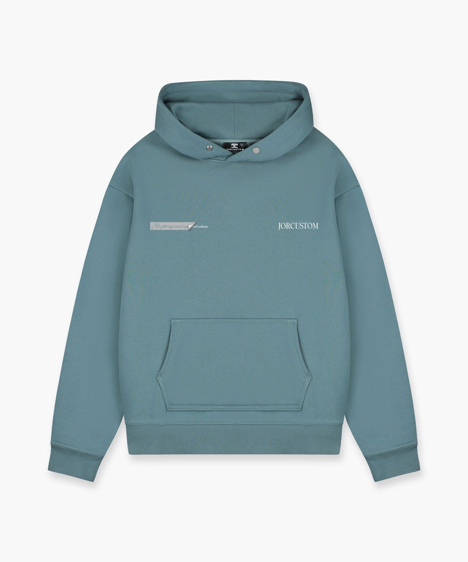 JORCUSTOM ANGEL2.0 FLEECE OVERSIZED HOODIE OCEANBLUE