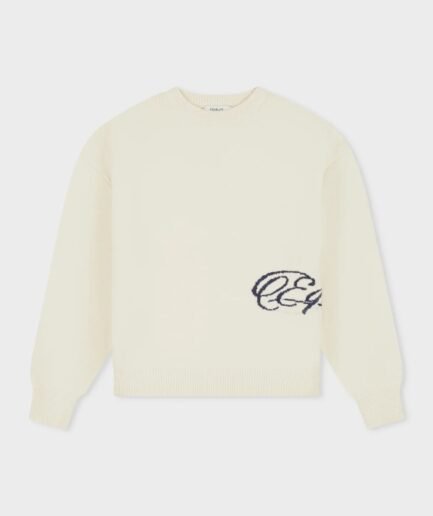 EQUALITÉ FLUFFY KNIT SWEATER OFF-WHITE