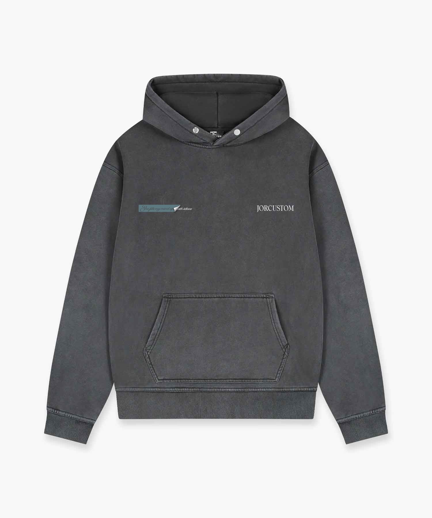 JORCUSTOM ANGEL2.0 FLEECE OVERSIZED HOODIE ACIDGREY