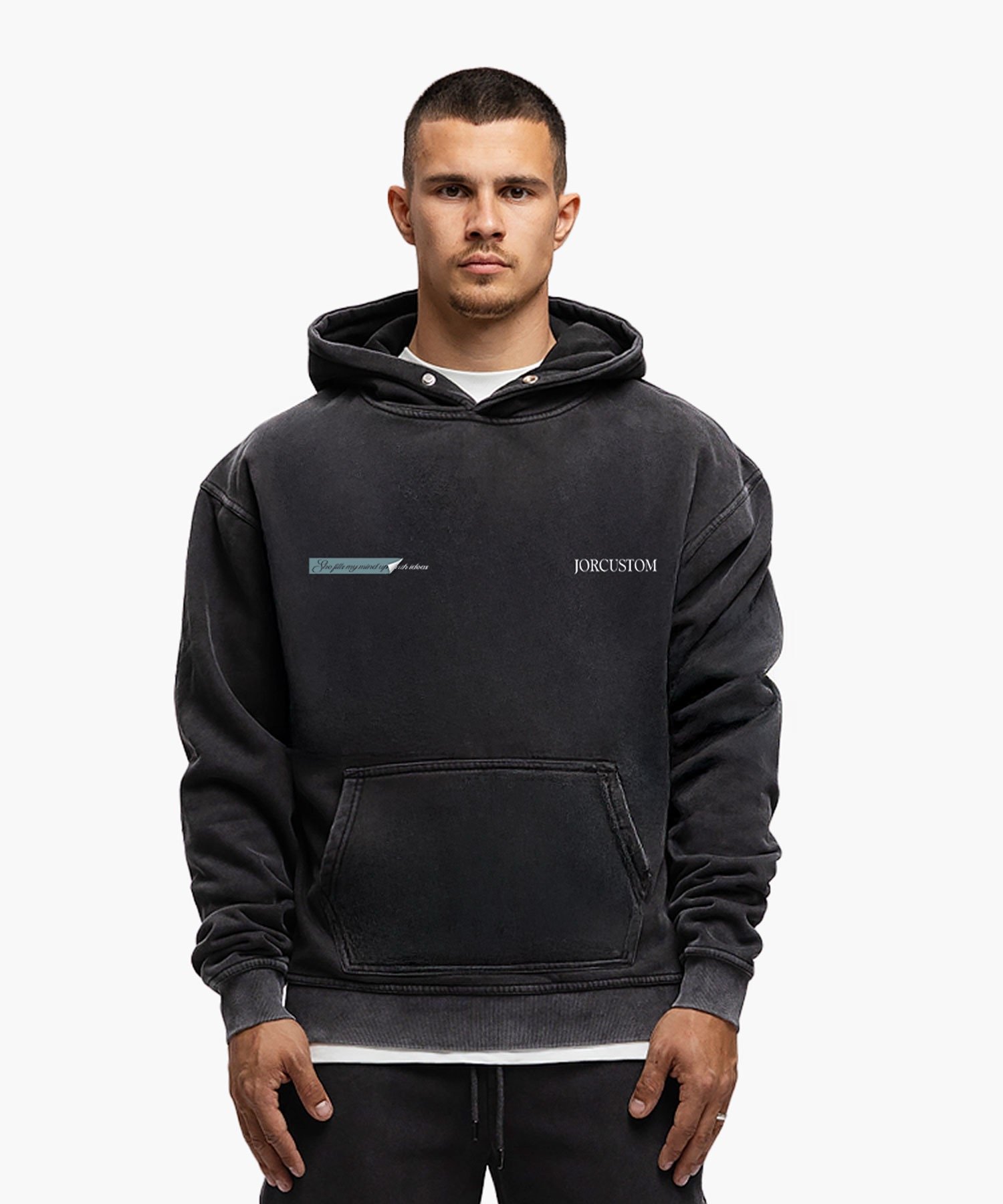 JORCUSTOM ANGEL2.0 FLEECE OVERSIZED HOODIE ACIDGREY