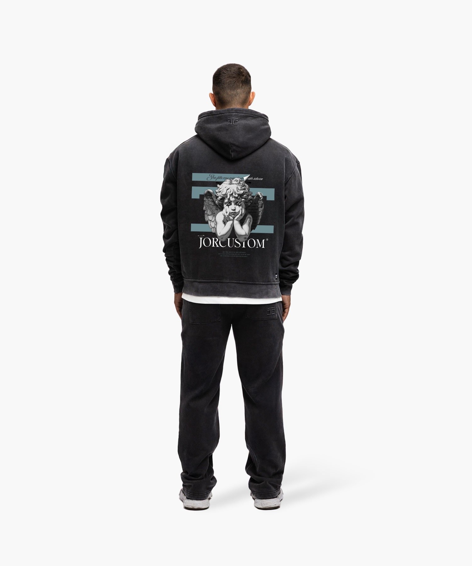 JORCUSTOM ANGEL2.0 FLEECE OVERSIZED HOODIE ACIDGREY