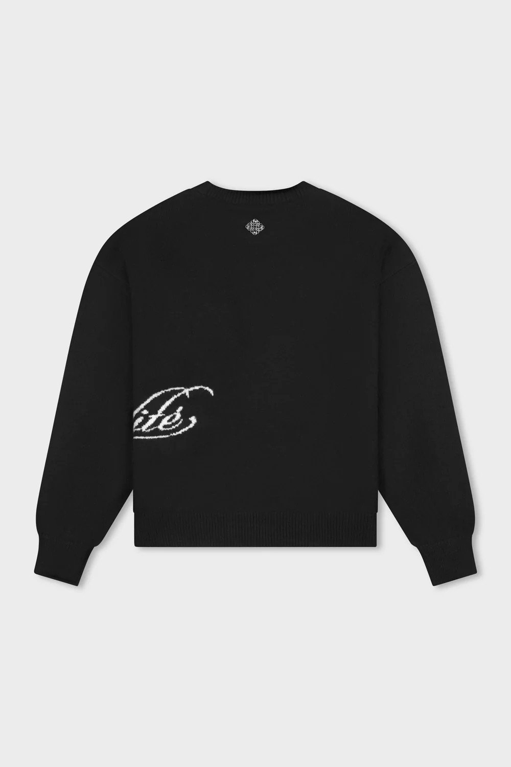 EQUALITÉ FLUFFY KNIT SWEATER BLACK