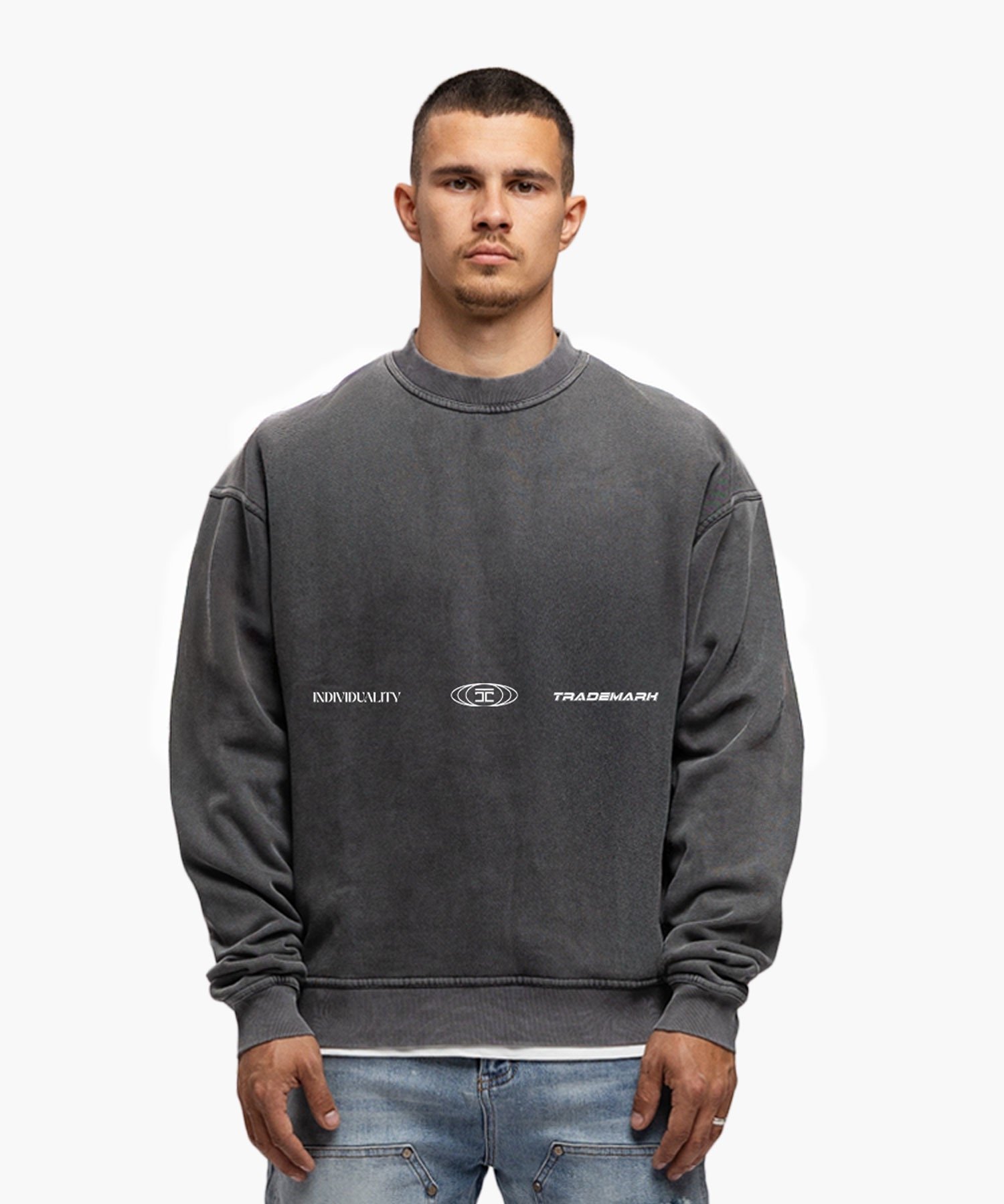 JORCUSTOM UNCOMMONMINDS FLEECE SWEATER ACIDGREY