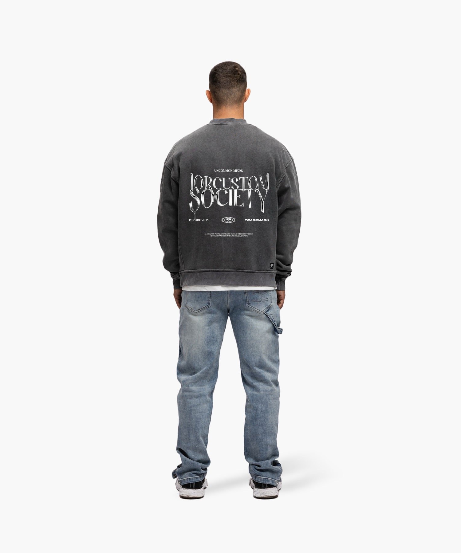 JORCUSTOM UNCOMMONMINDS FLEECE SWEATER ACIDGREY