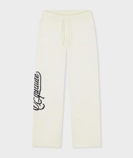 EQUALITÉ FLUFFY KNIT PANTS OFF-WHITE