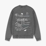 JORCUSTOM ARTIST FLEECE SWEATER ACIDGREY