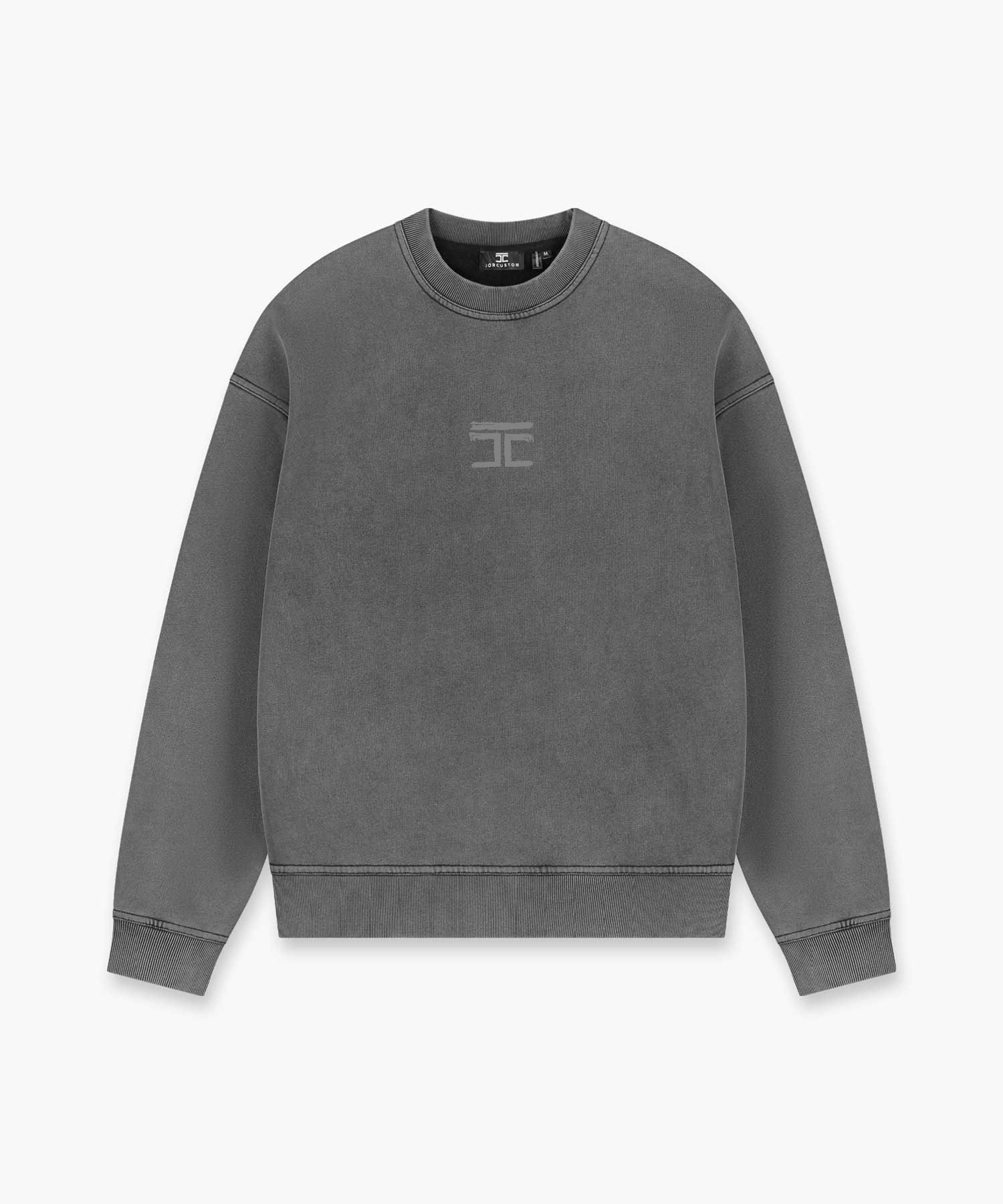JORCUSTOM ARTIST FLEECE SWEATER ACIDGREY