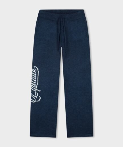 EQUALITÉ FLUFFY KNIT PANTS NAVY