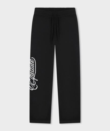 EQUALITÉ FLUFFY KNIT PANTS BLACK