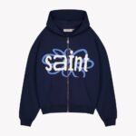 SAINT BLANC FLOWER PATCH ZIPPER