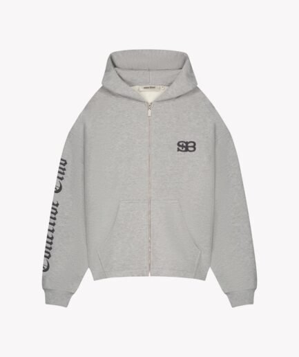 SAINT BLANC COLLECTIVE ACADEMY LOOSE ZIPPER GREY MELANGE