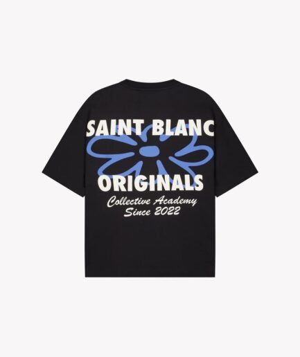SAINT BLANC FLOWER T-SHIRT CAVIAR
