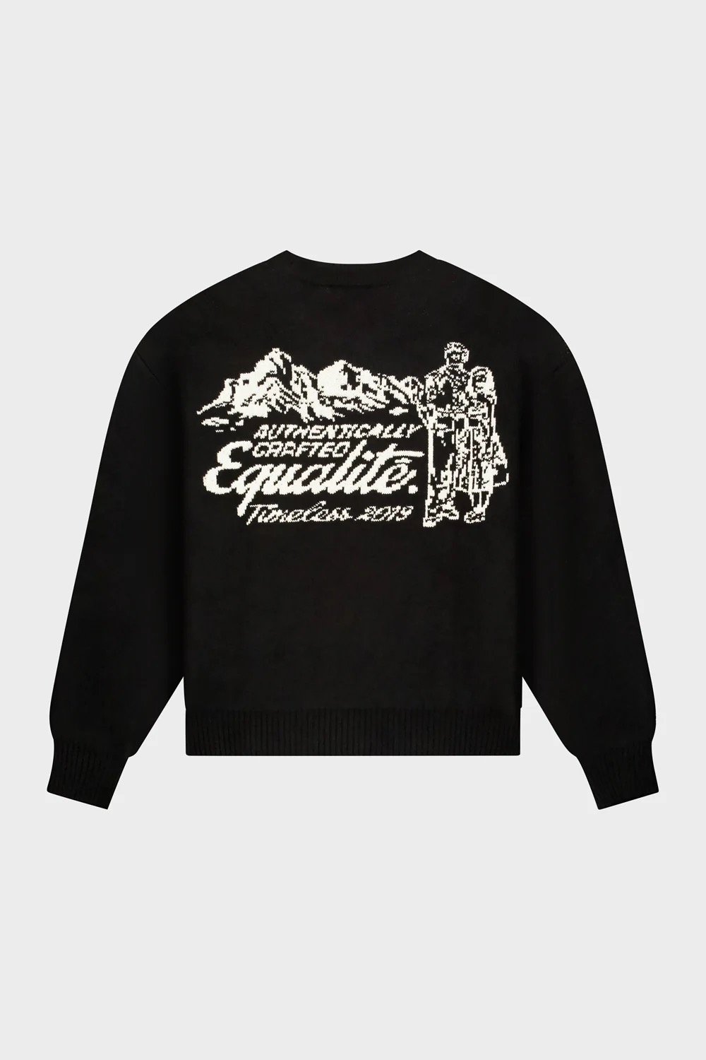 EQUALITÉ: RAF KNIT SWEATER BLACK