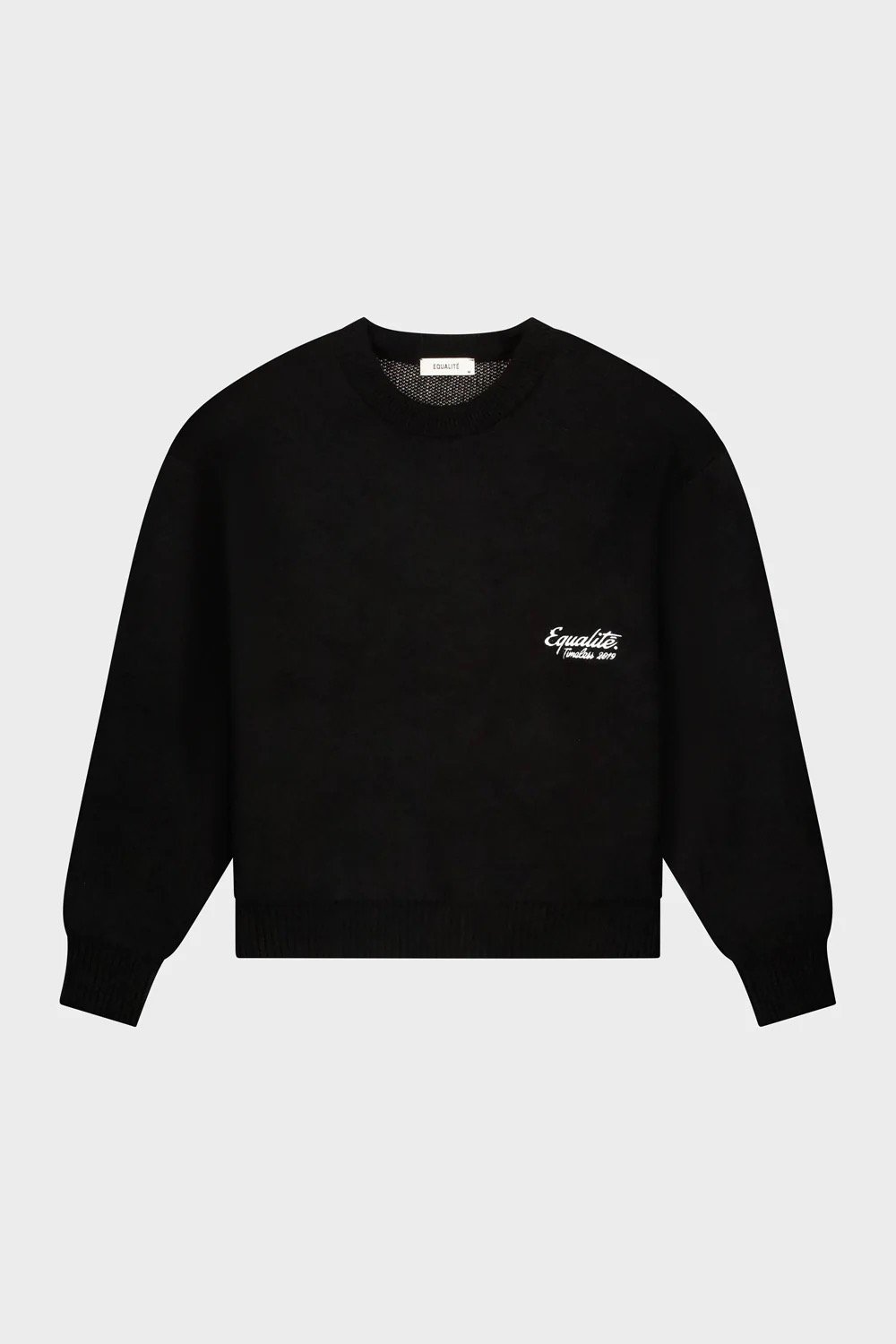 EQUALITÉ: RAF KNIT SWEATER BLACK