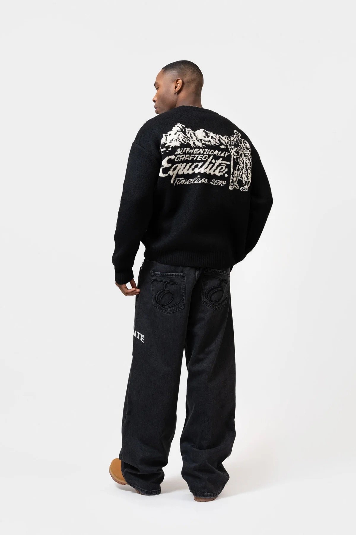 EQUALITÉ: RAF KNIT SWEATER BLACK