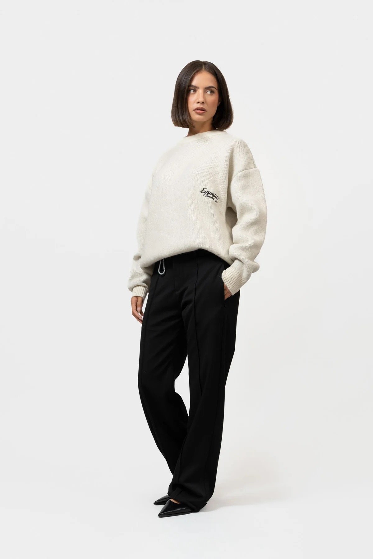 EQUALITÉ: MAX KNIT SWEATER OFF-WHITE