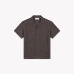 Croyez Initial Waffle Shirt | Washed Brown