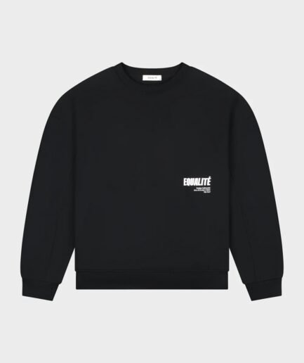 EQUALITÉ: ELIA OVERSIZED SWEATER BLACK