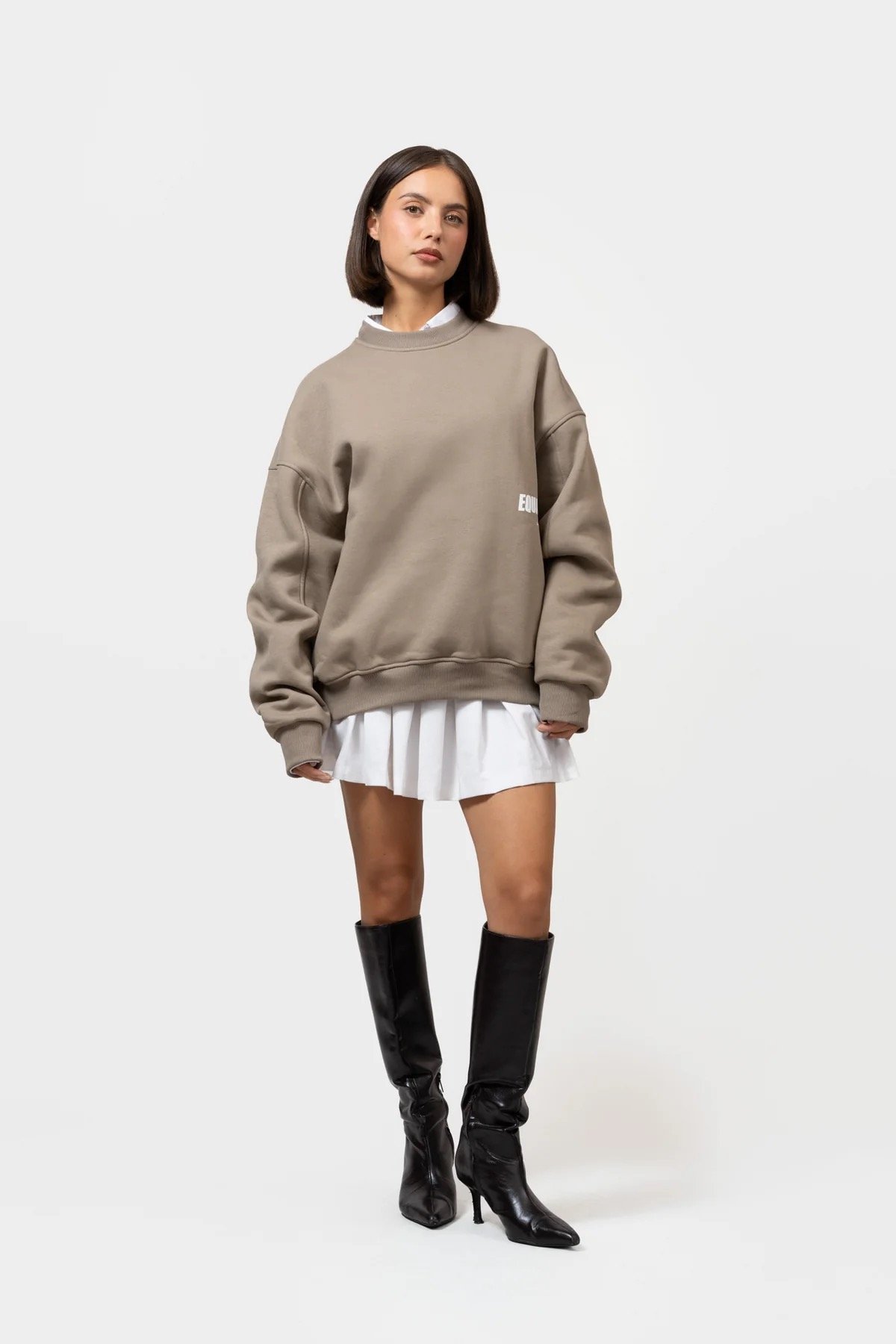 ELIA OVERSIZED SWEATER TAUPE