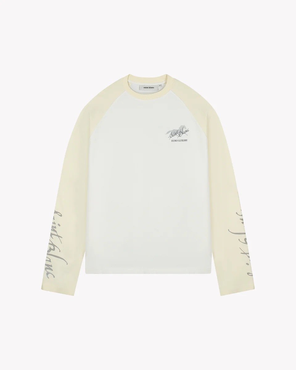 SAINT BLANC EURO LUXURY RAGLAN LONGSHIRT CREAM