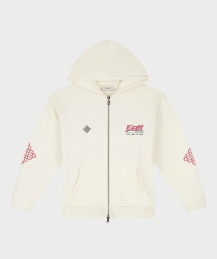 EQUALITÉ: DESERT OVERSIZED FULL ZIP HOODIE OFF-WHITE