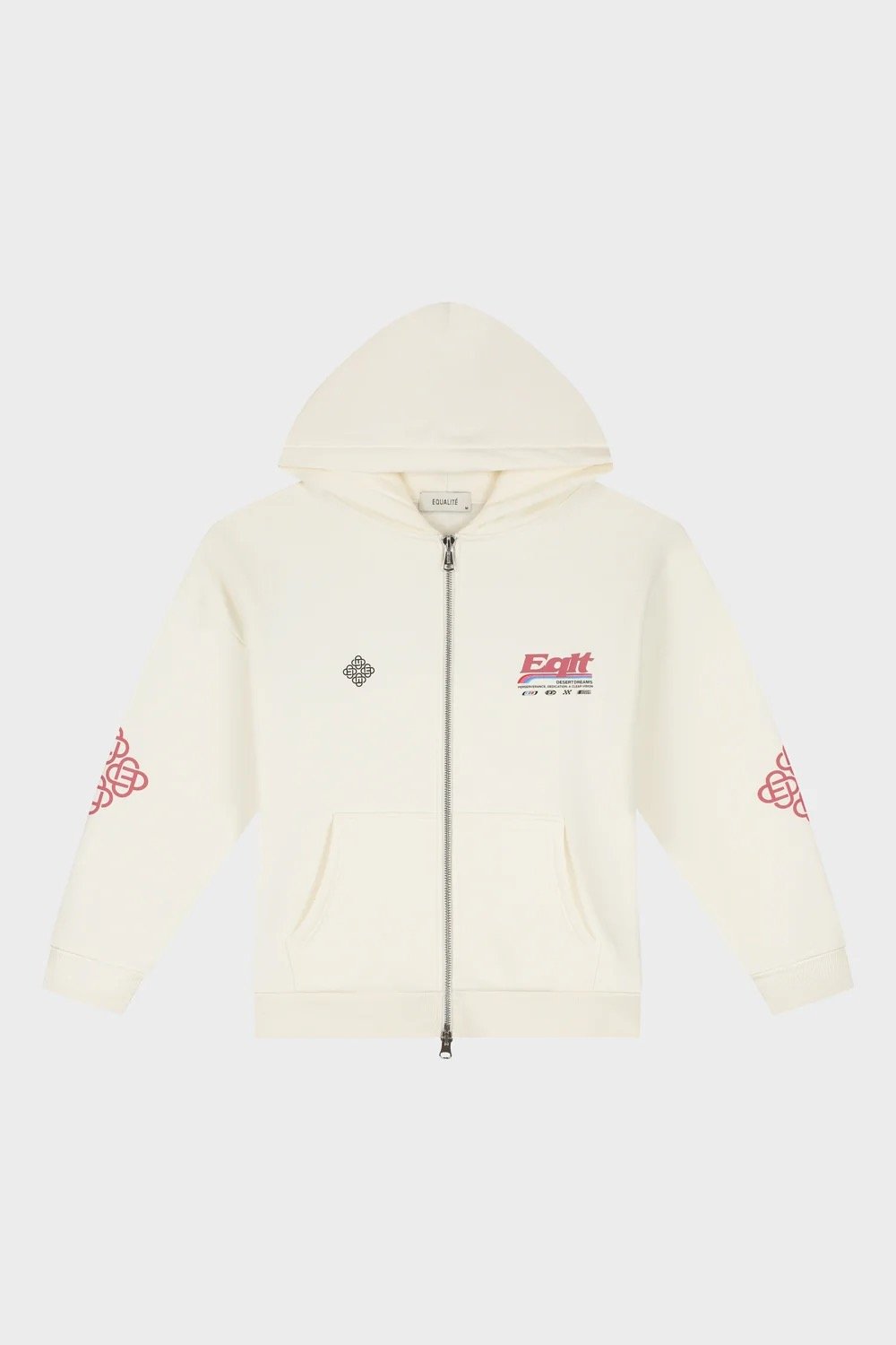 EQUALITÉ: DESERT OVERSIZED FULL ZIP HOODIE OFF-WHITE
