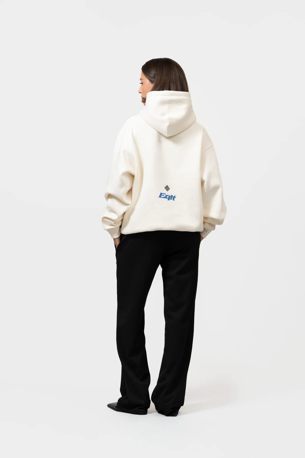 EQUALITÉ: JERSEY OVERSIZED HOODIE OFF-WHITE