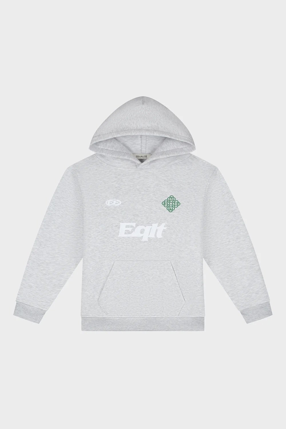 EQUALITÉ: JERSEY OVERSIZED HOODIE GREY MELANGE