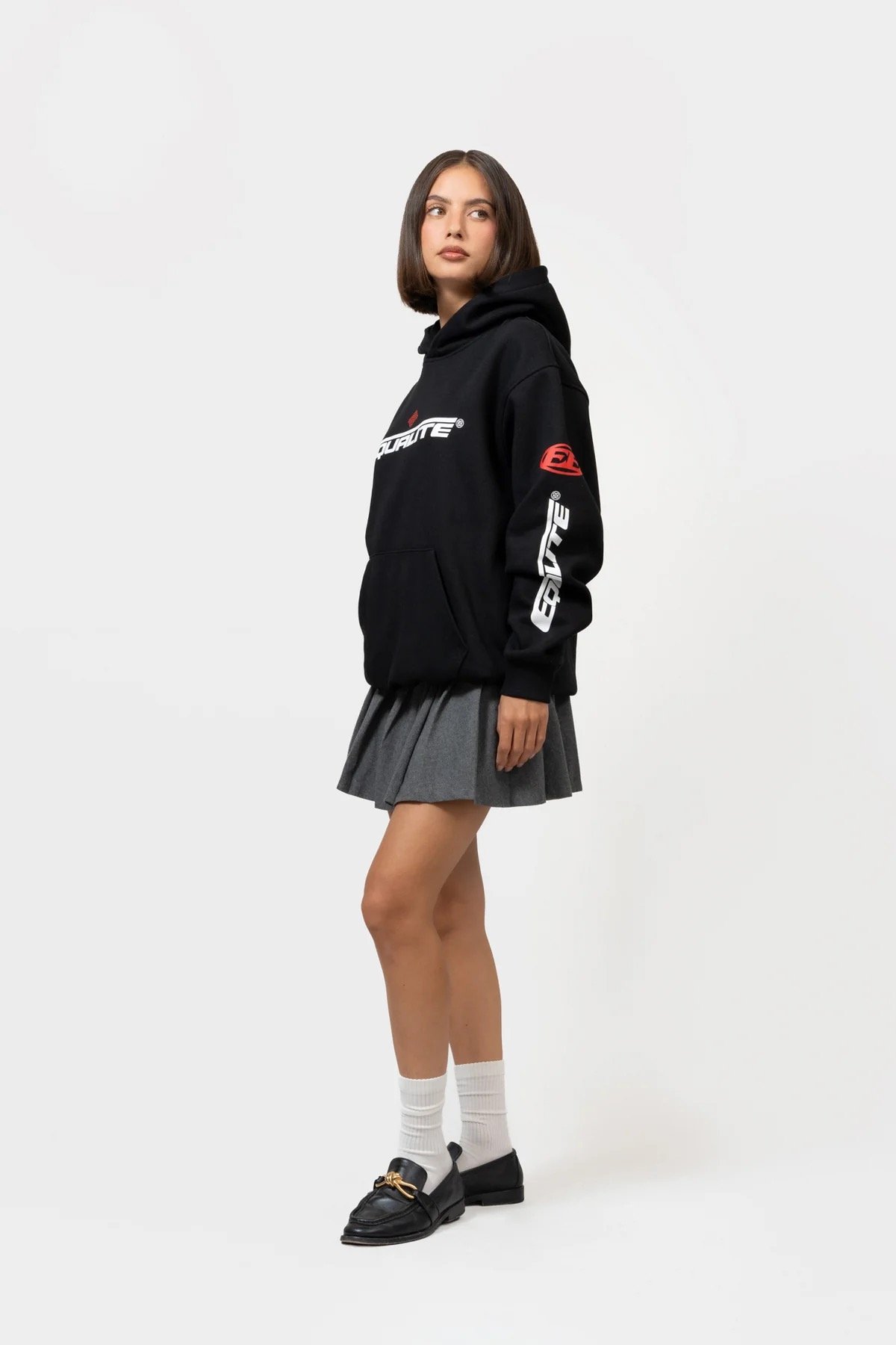 EQUALITÉ: ARENA OVERSIZED HOODIE BLACK