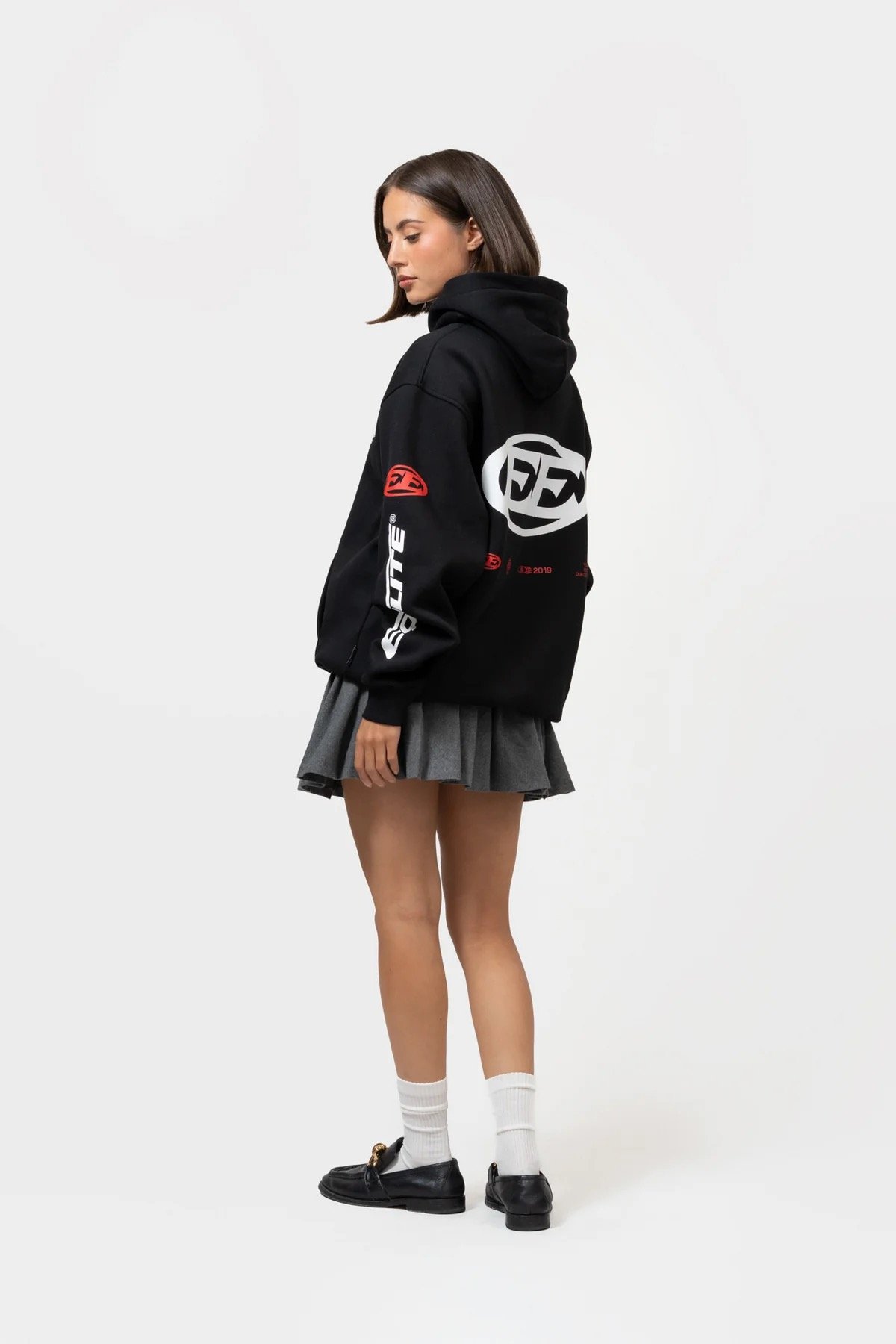 EQUALITÉ: ARENA OVERSIZED HOODIE BLACK