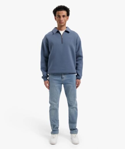 CROYEZ CD1 STRAIGHT LEG JEANS - LIGHT BLUE