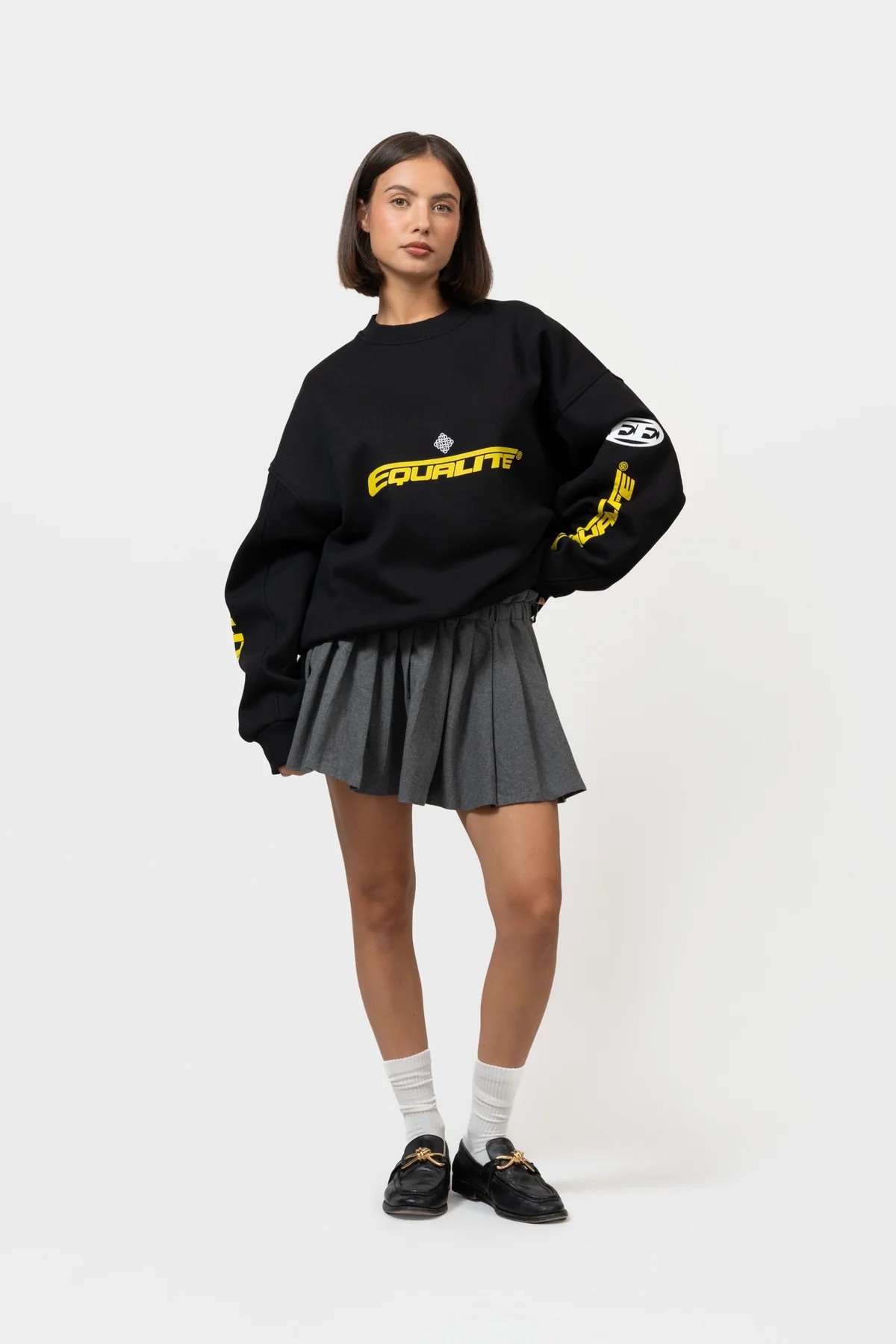 EQUALITÉ: ARENA OVERSIZED SWEATER BLACK