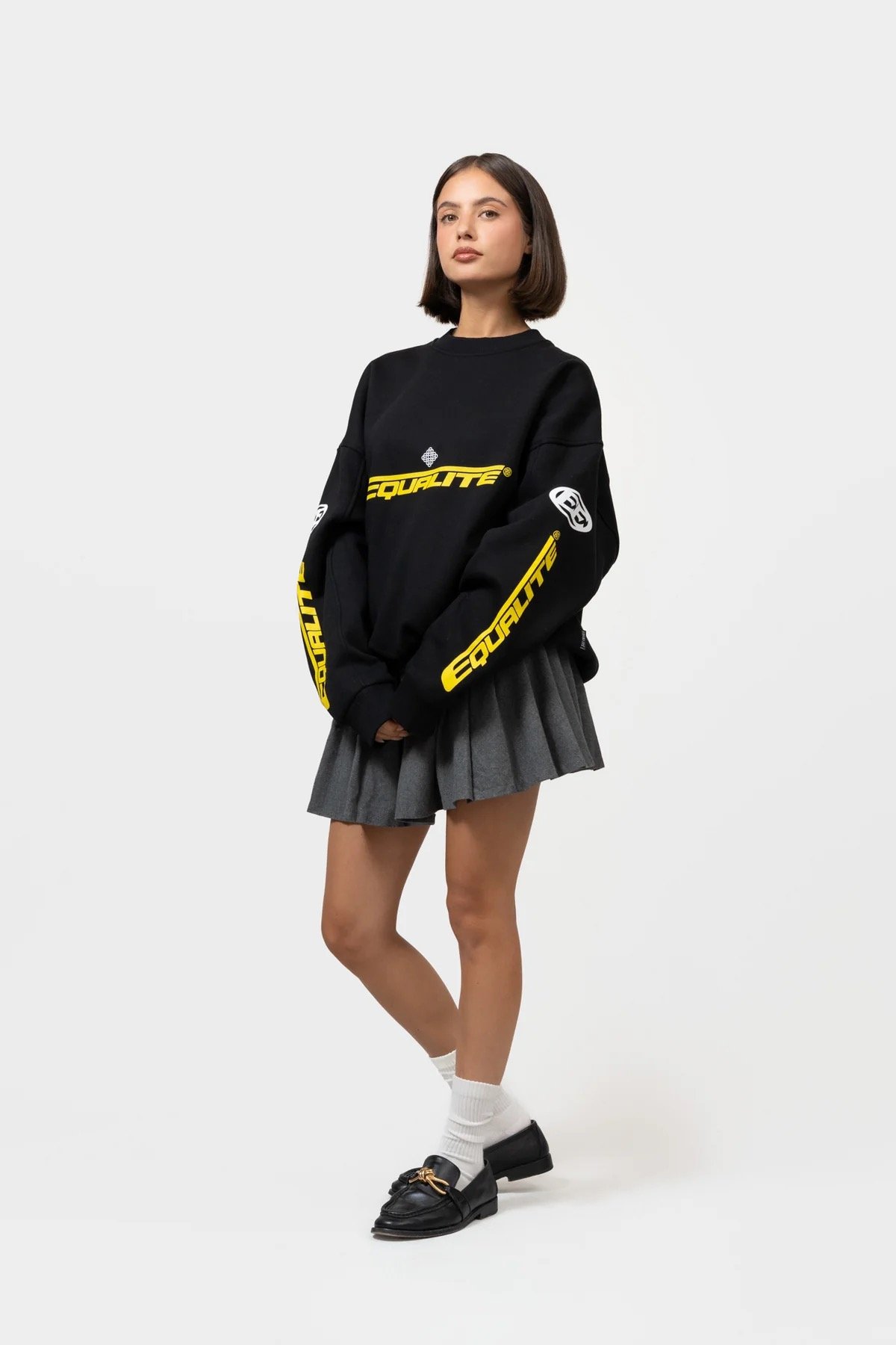 EQUALITÉ: ARENA OVERSIZED SWEATER BLACK